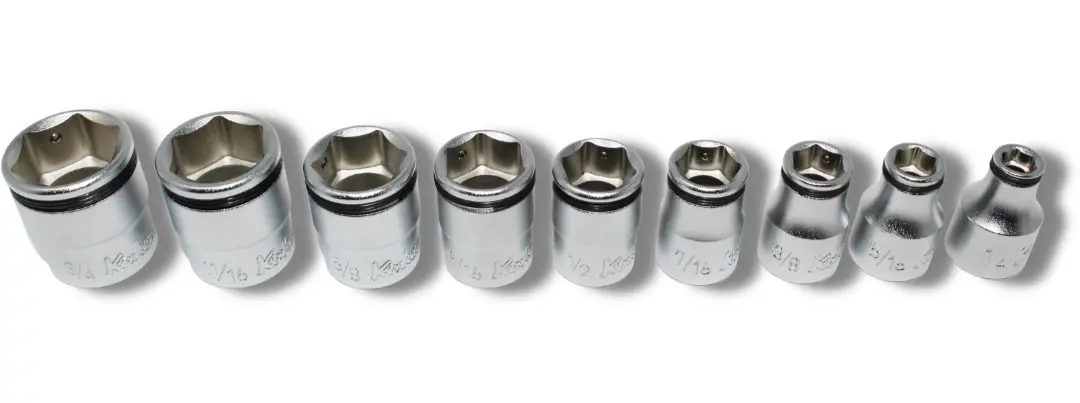 3/8 Sq. Dr. Socket Set  10Mm-22Mm Nut Grip 250Mm  10 Pieces 1