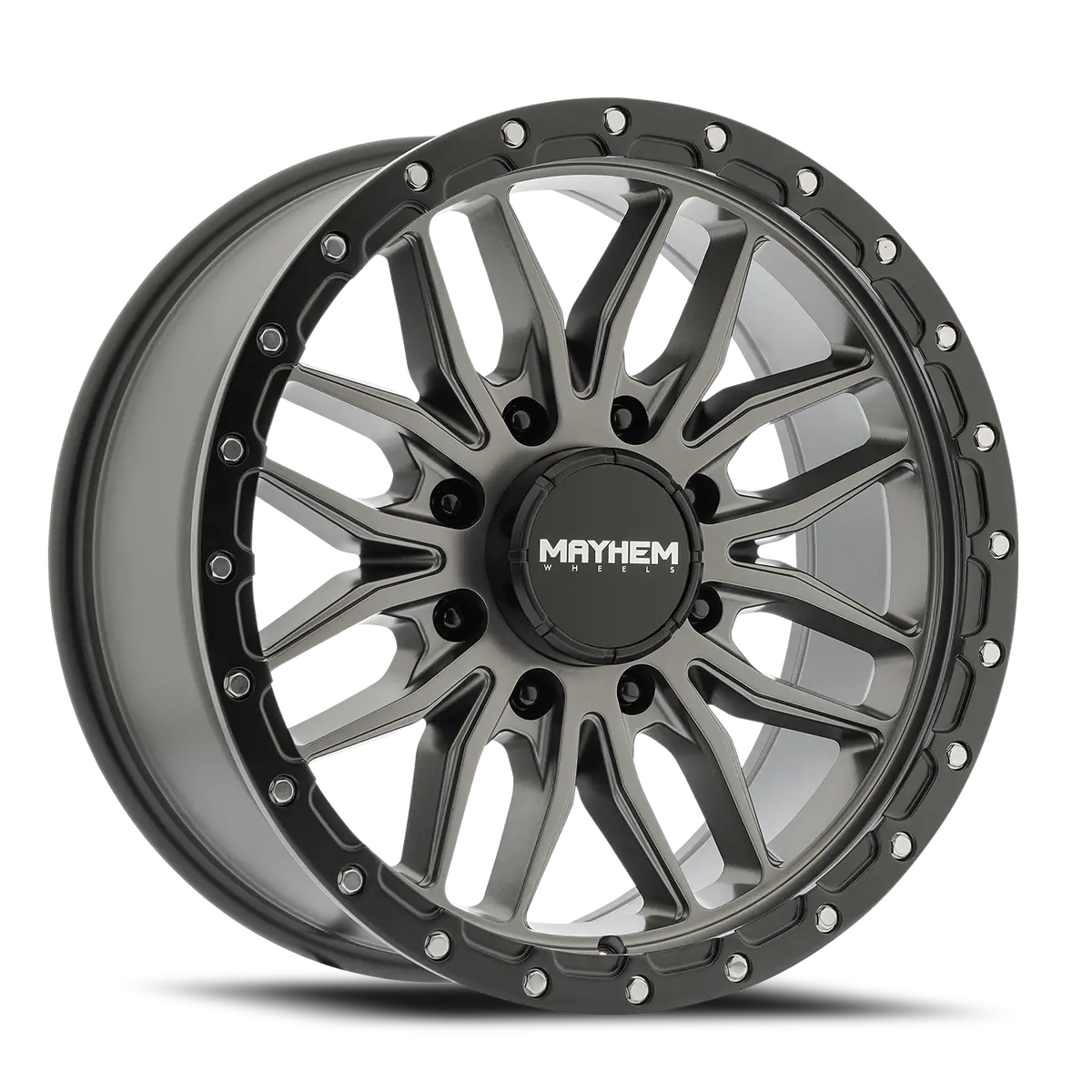 Mayhem Vector 8310 Matte Gunmetal Black Lip 20X9 8X165.1 18Mm 125.2Mm 1