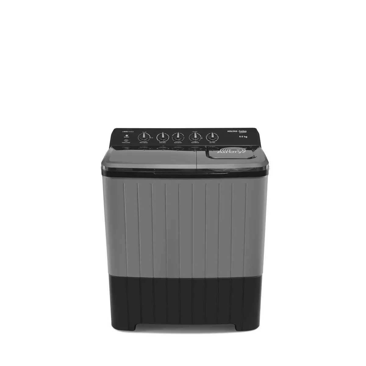 9 Kg 5 Star Semi-Automatic Top Loading Washing Machine (Wtt90uha/Ok5b1b1s23, Black, Pulsator Wash Method And Double Waterfall Technology) , Voltas Beko, A Tata Product 1