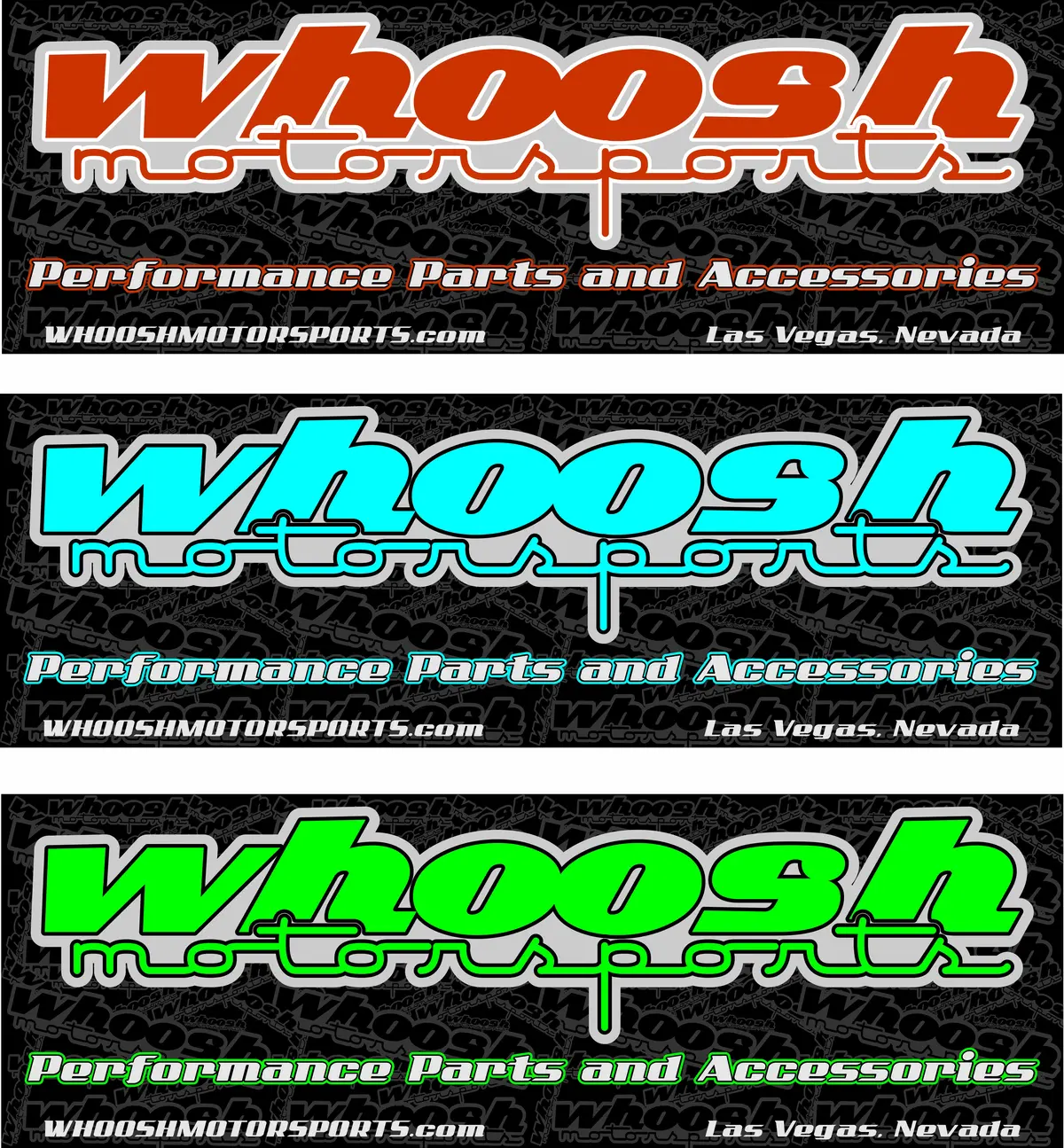Whoosh Motorsports Banner 24"X72" 1