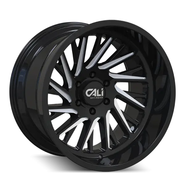 Cali Off-Road Purge Gloss Black / Milled Spokes | 20X10 -25 Et 6X135 1