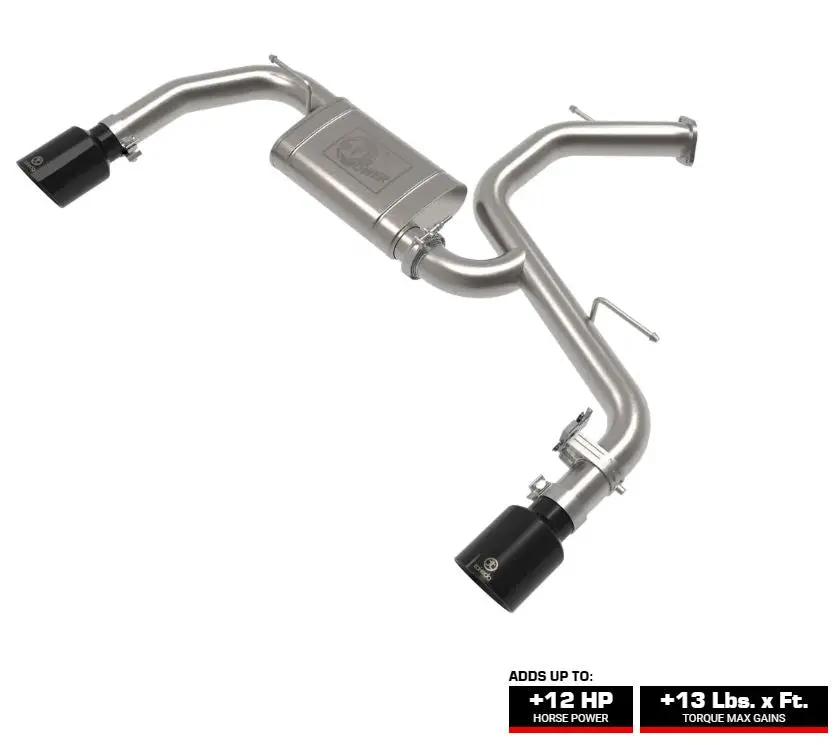 Afe Takeda 3 In 304 Stainless Steel Axle-Back Exhaust System W/ Black Tips 2022+ Elantra N 1
