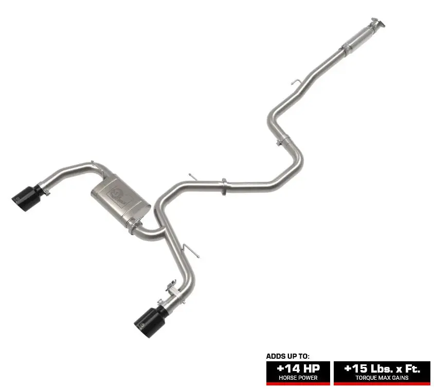 Afe Takeda 3" 304 Stainless Steel Cat-Back Exhaust System W/ Black Tips 2022+ Elantra N 1