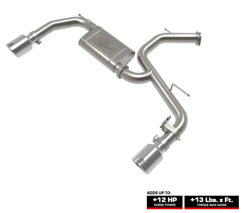 Afe Takeda 3 In 304 Stainless Steel Axle-Back Exhaust System W/ Polished Tips 2022+ Elantra N 1