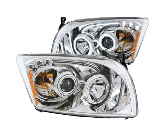Anzo 2007-2012 Dodge Caliber Projector Headlights W/ Halo Chrome (Ccfl) *Free Shipping* 1