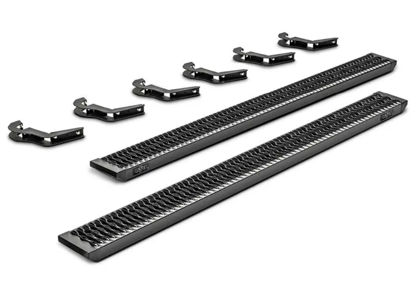 N-Fab Growler Fleet Side Steps — Cab-Length, Textured Black Finish For 2009–2014 Ford F-150 Quad Cab 1