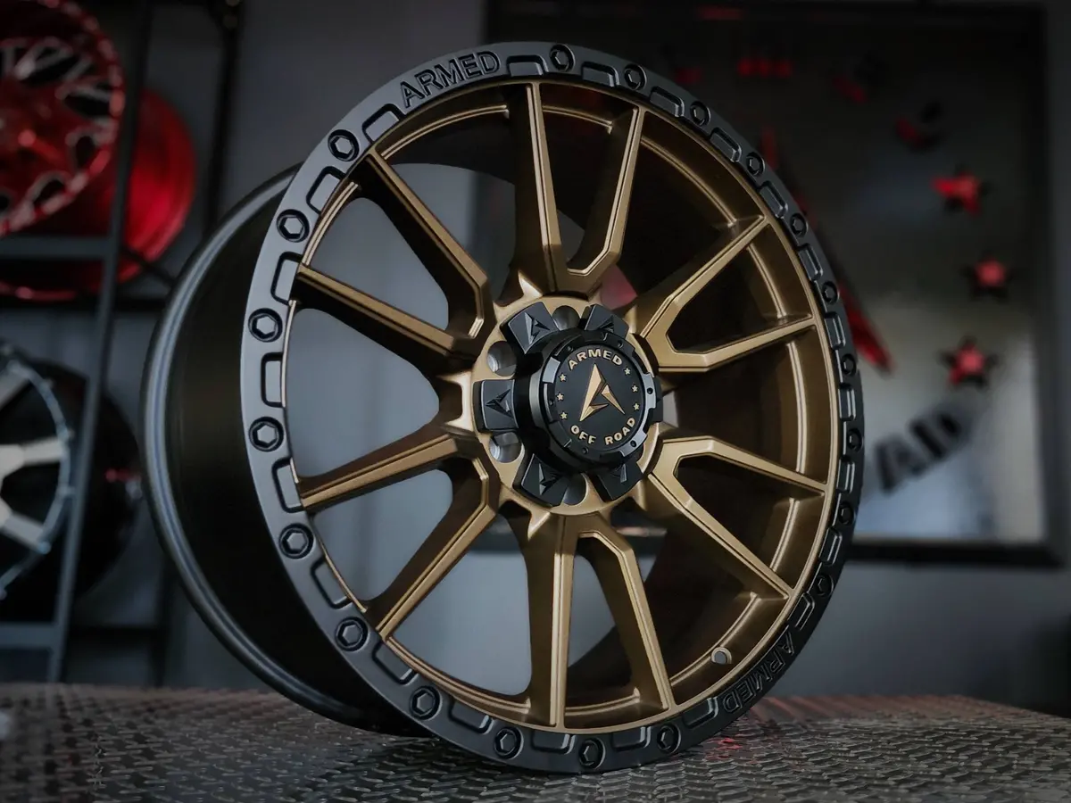 Spear 20X9 6X135/6X139.7 +12 Satin Black Lip & Satin Bronze 1