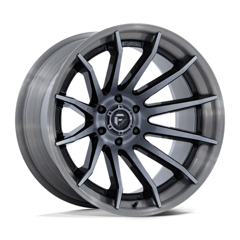 Fuel Burn Gloss Blk Brushed Dark Tint | 24X12 6X135 -44 87.1Mm ( Text Us For Blowout Pricing *** ) 1