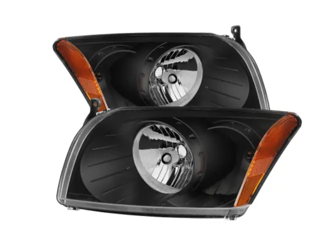 2007 And Up Xtune Dodge Caliber Crystal Headlights -Black *Free Shipping* 1