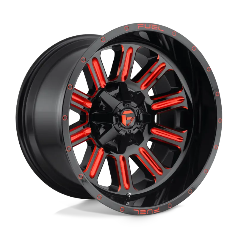 Fuel Hardline 20X9 5X150/5X139.7 110.10 +20 Gloss Black Red Tinted Clear 1