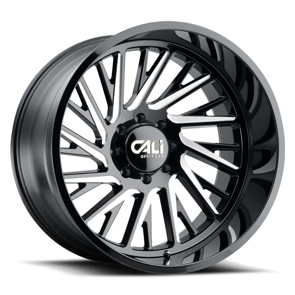 Cali Off-Road Purge Gloss Black Milled 20X12 -51 8X165.1Mm 125.2Mm 1