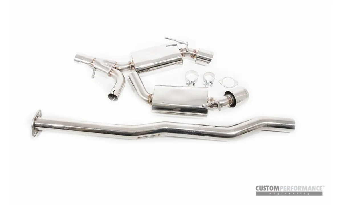 Cp-E Mitsubishi Evox Austenite™ Dual Cat Back Exhaust 1