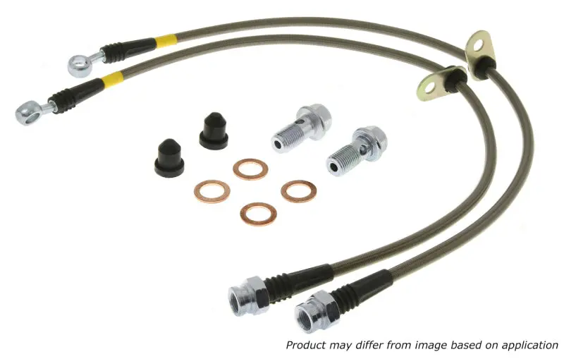 Stoptech 08-12 Toyota Sequoia Rear Stainless Steel Brake Lines 1