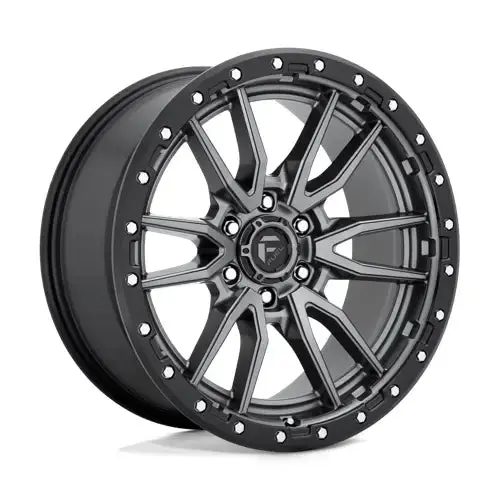 Fuel Rebel 20X9 +20 6X139.7 106.1 Matte Gunmetal Black Bead Ring ( Text Us For Clearance Pricing ) 1