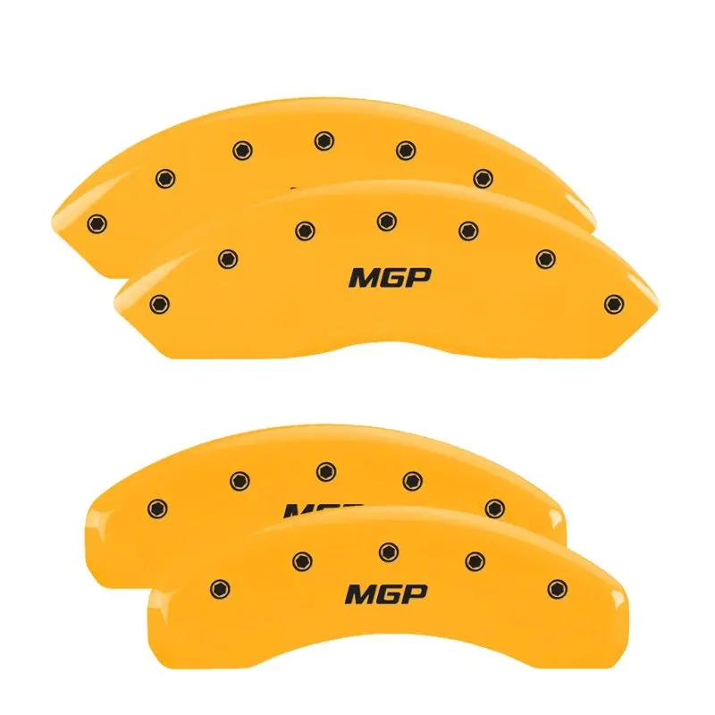 Mgp Yellow-Anodized Engraved Brake Caliper Covers – Front And Rear Set 1