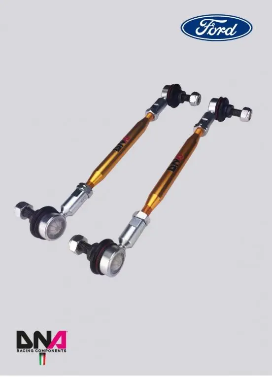 Dna Racing Pro Street Adj Sway Bar Tie Rods On Uniball Kit 2014-2019 Fiesta St 1
