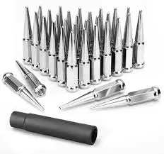 Spike Lug Nuts - Chrome Closed - 9/16" - 32 Pack 1