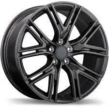R222 Replika Gloss Black 17X7.5 +48 5X108 1