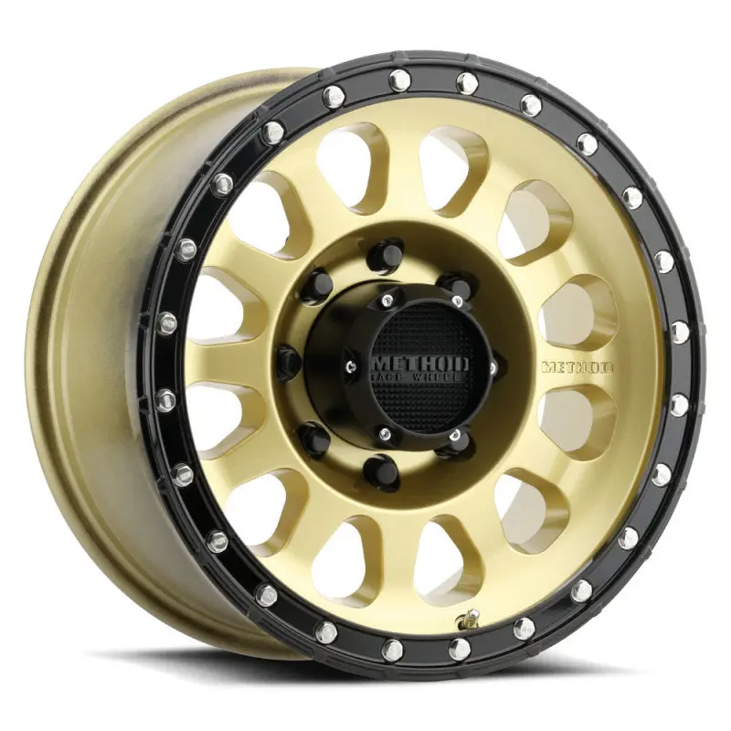 Method Mr315 Gold-And-Black Street-Loc Wheel — 17X8.5 Inches, Zero Offset, 8X6.5 Inch Bolt Pattern, 130.81Mm Center Bore 1