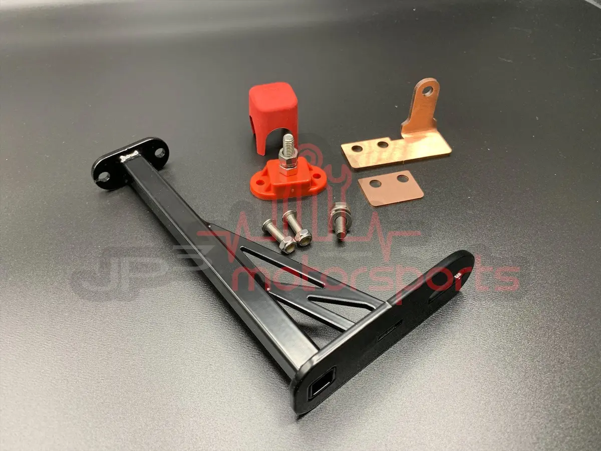 Mazda Rx7 Fd3s Battery Fuse Block Bracket (Relocated Batteries - Black) 1