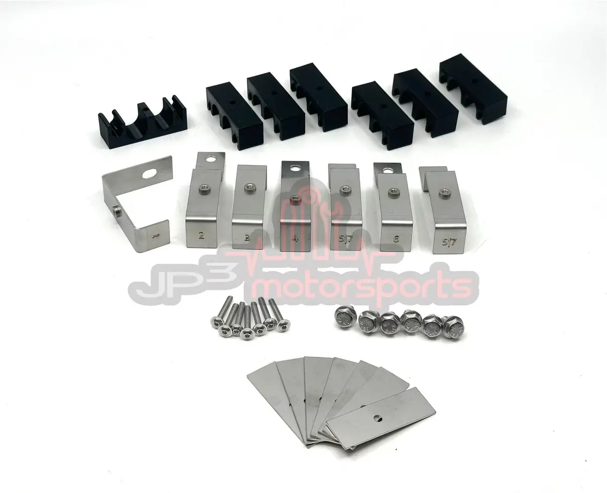 Mazda Rx7 Fd3s Fuel Line Retainers (Aftermarket 8An Feed & 6An Return) 1