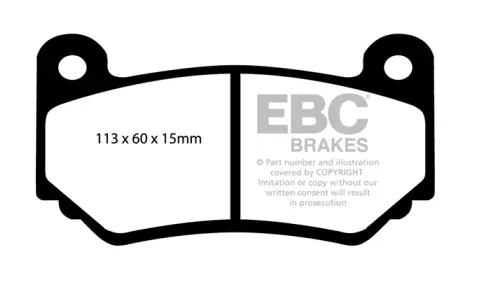 Ebc Brake Pad Sets For Whoosh Motorsports Big Brake Kits 2014+ Fiesta St 1