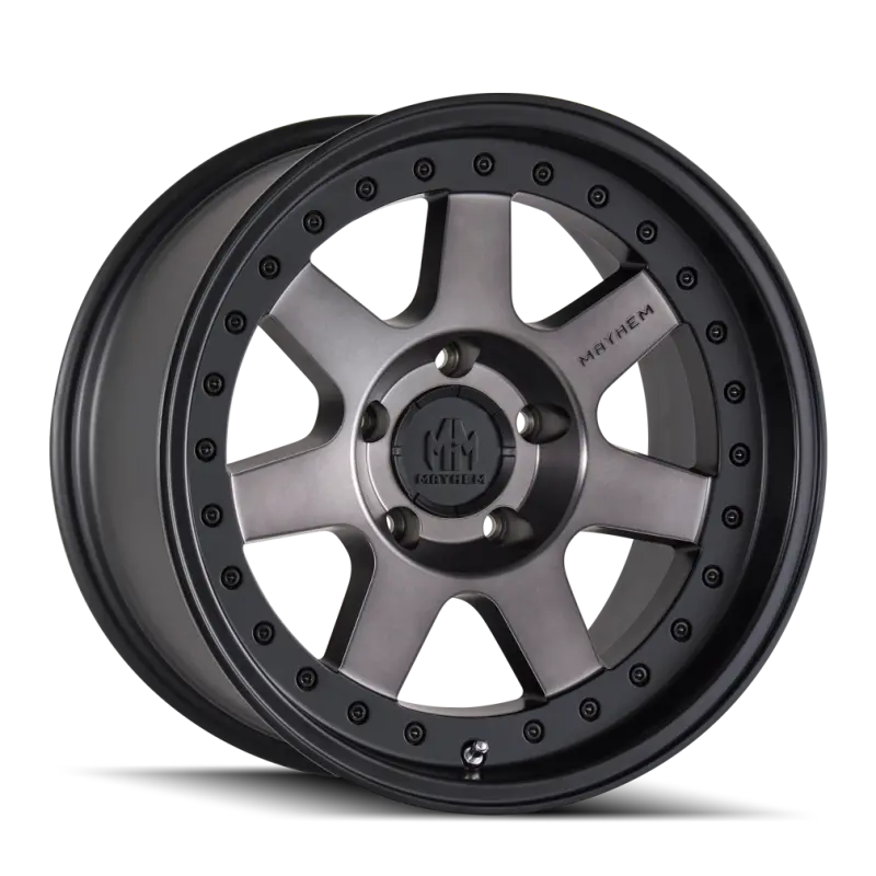 Mayhem Prodigy 17X9 Inch Wheel – 6-Lug 135Mm Bolt Pattern, -6Mm Offset, 87.1Mm Hub Bore, Matte Black With Dark Tint Finish 1