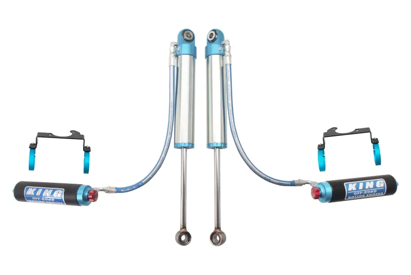 King 2.5-Inch Remote-Reservoir Rear Shocks For 1997+ Nissan Patrol Y61 – 6-Inch Lift, Adjustable, Finned Reservoir 1