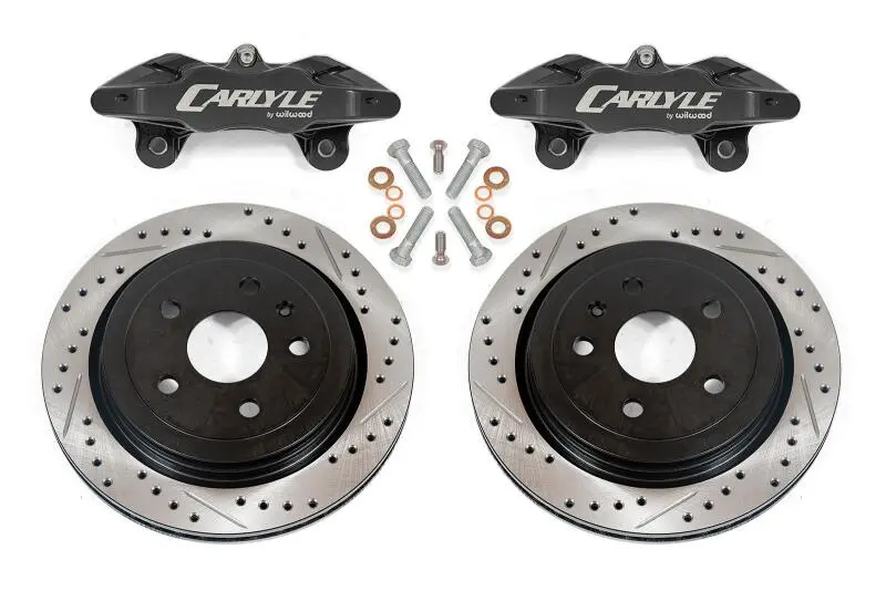 Bmr 97-04 Chevrolet Corvette C5 Brake Kit For 15In Conversion Drilled & Slotted Rotors Black Caliper 1