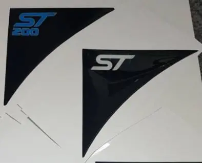 Gel Badge Fender Emblems 2014-2019 Fiesta St *2 Piece Kit* 1