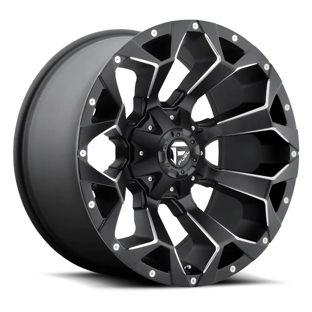 Fuel Assault Matte Black Milled | 20X10 -18 5X114.3/5X127 - Call For Clearance Price*** 1