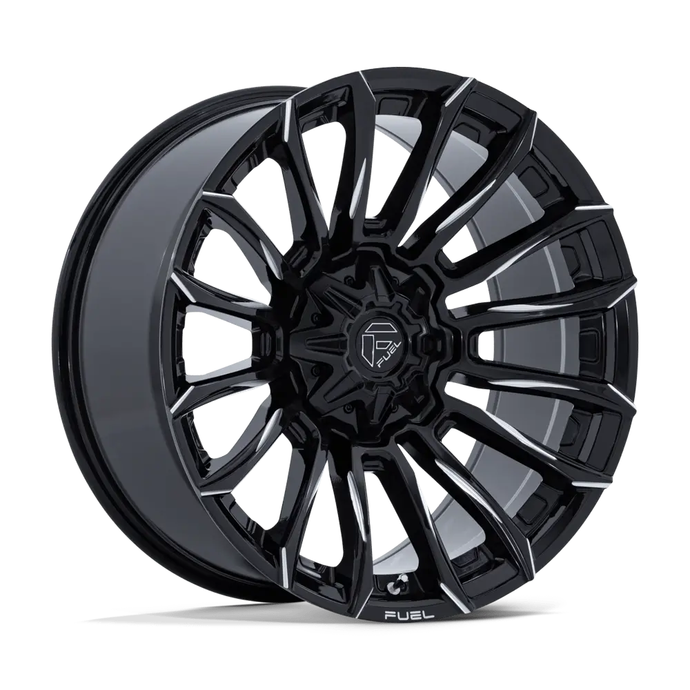 Fuel Blade 20X9 +1 8X170 125 Gloss Black Milled * Text For Clearance Price *** 1
