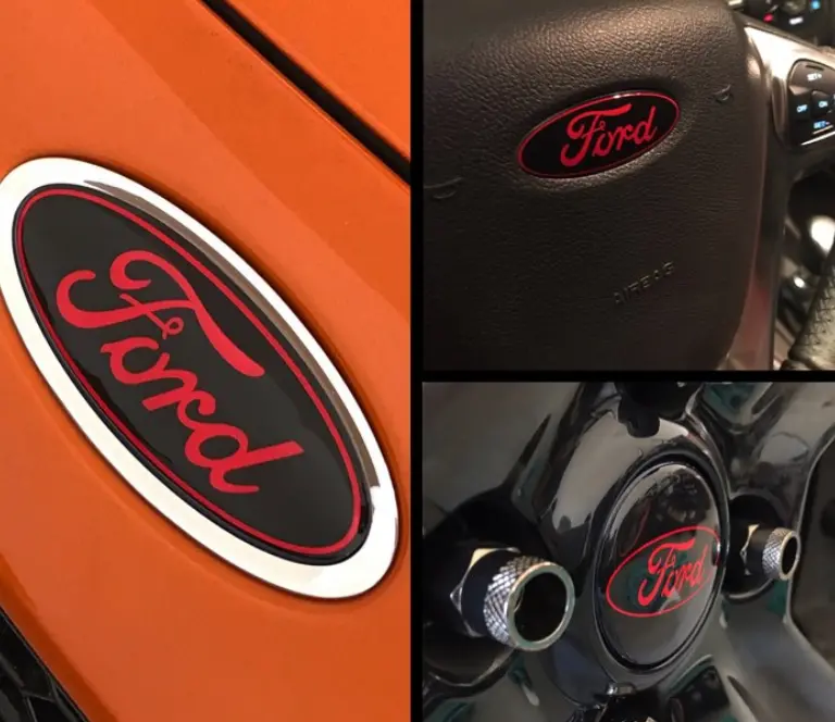 Gel Badge Kit F&R Emblems + Steering Wheel 2014-2019 Fiesta St *3 Piece & 7 Piece Kits* 1