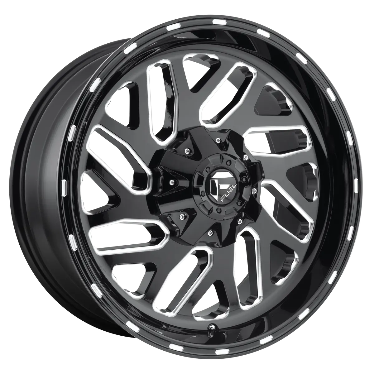 Fuel Triton Gloss Black Milled 20X9 +7 6X120 67.1Mm * Text Us For Wholesale Price 1