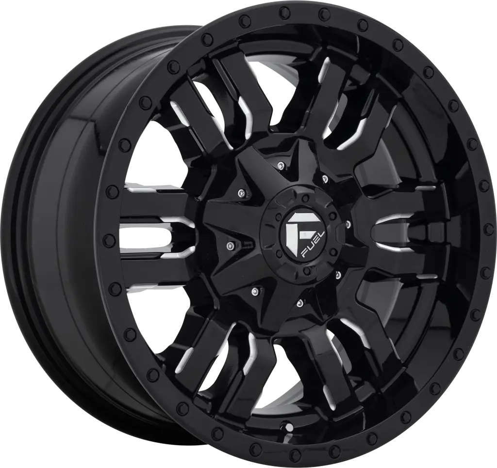 Fuel Sledge Gloss Black Milled 18X9 +20 8X165.1 125.1Mm * Text Us For Clearance Price 1