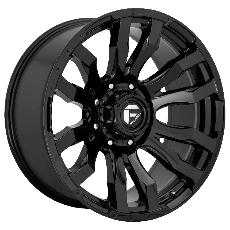 Fuel Blitz 22X12 -44 6X139.7 106.1 Gloss Black 1