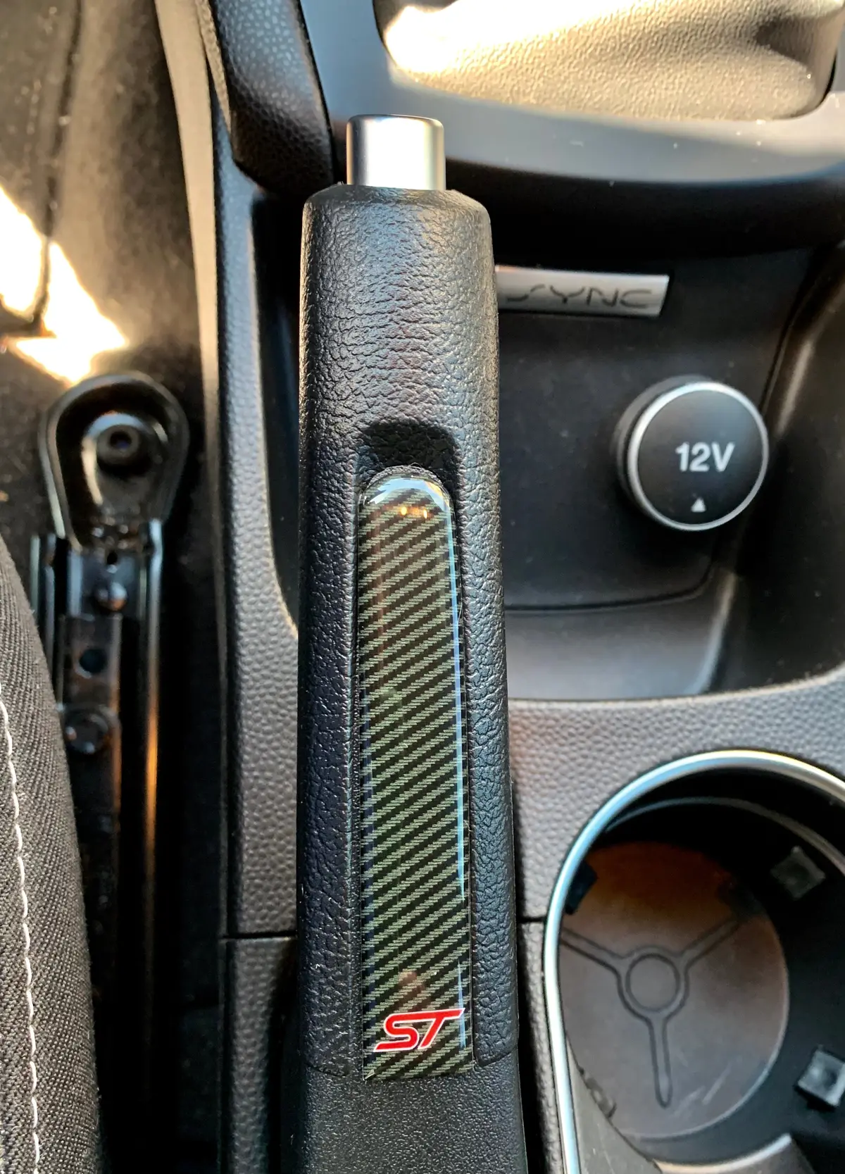 2014-2019 Fiesta Handbrake Decorative Gel Cover With St Logo 1