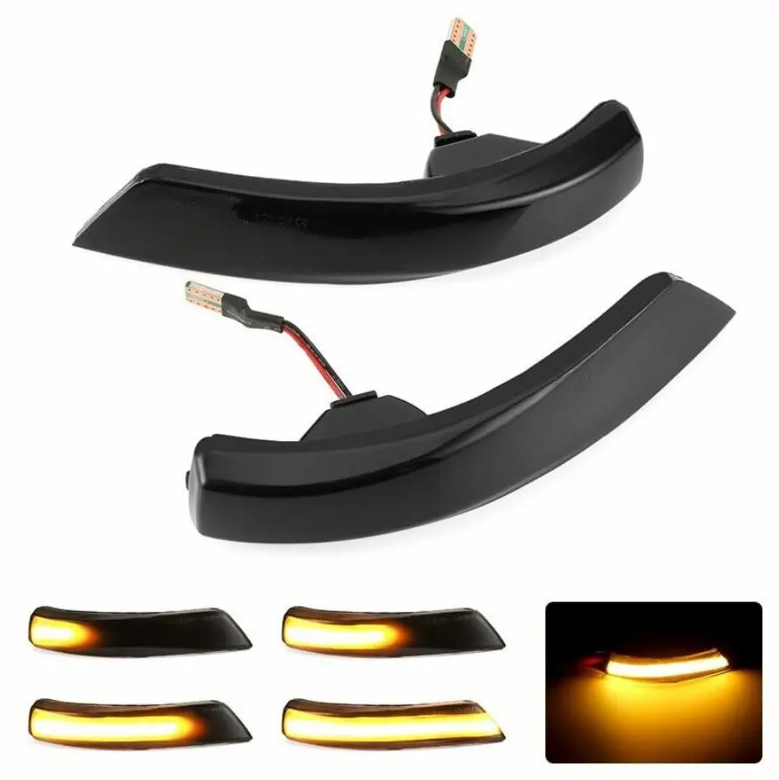Isincer Side Mirror Turn Signal Dynamic Led Lights 2013-2018 Focus St 1