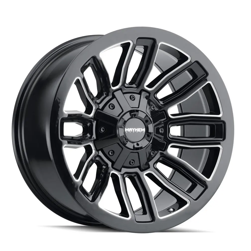 Mayhem Decoy 8108 Gloss Black/Milled Spokes 20X10 6X135/6X139.7 -26Mm 106Mm 1