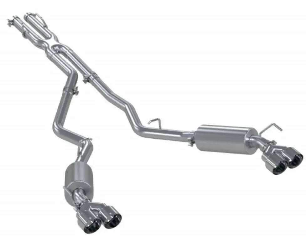 Mbrp 2020+ Explorer St 2.5In Dual Rear Exit W/ Quad Tips - Aluminized Steel 1