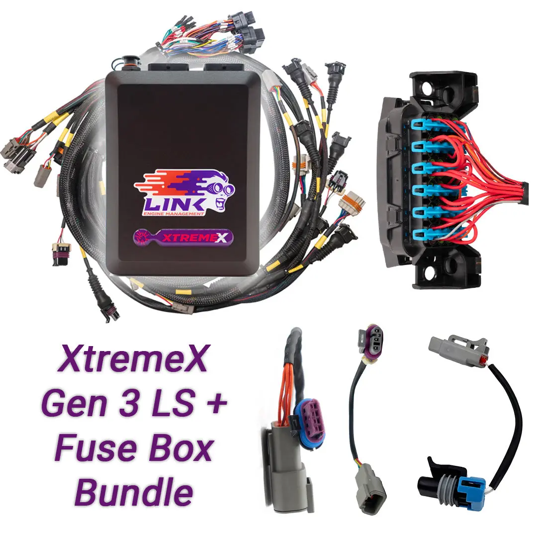 Gen3 Ls Drive-By-Wire Bundle: G4x Xtremex Ecu + Ls Engine Harness + Fuse Box Bundle 1