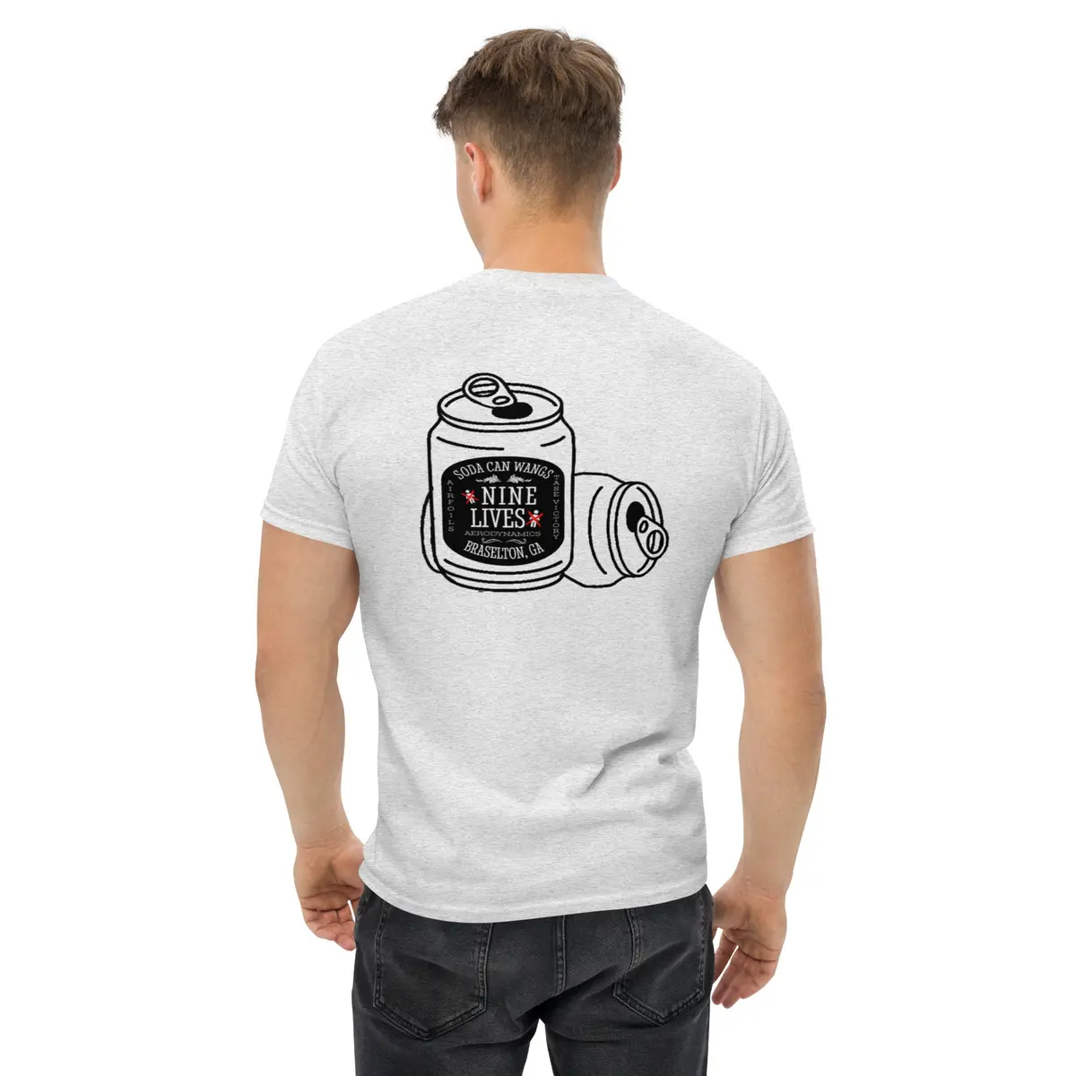 Soda Can Wang Graphic T-Shirt for Men