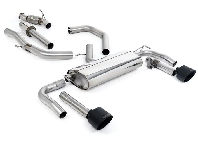 Milltek Valved Cat Back Exhaust System (Resonated, Black Tips) 2022+ Elantra N 1