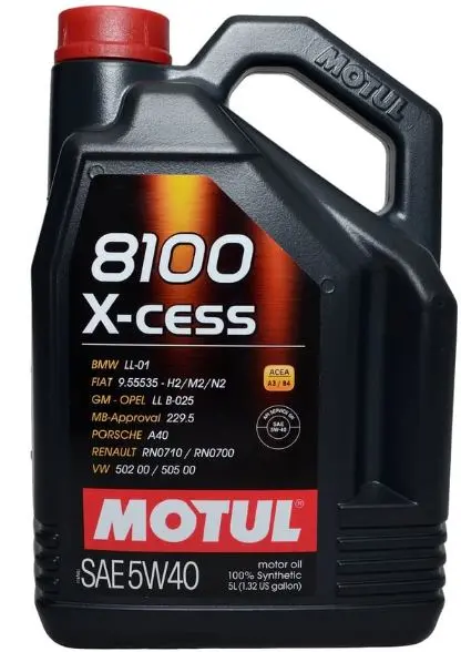 Motul 8100 X-Cess 5W40 Engine Oil 5L 1