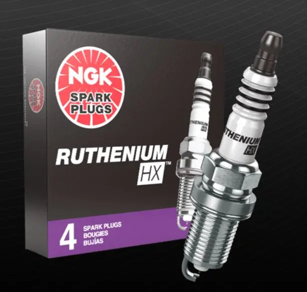 Ngk Ruthenium Hx (Set Of 4) 1 Step Colder Spark Plugs 2014-2019 Fiesta St 1