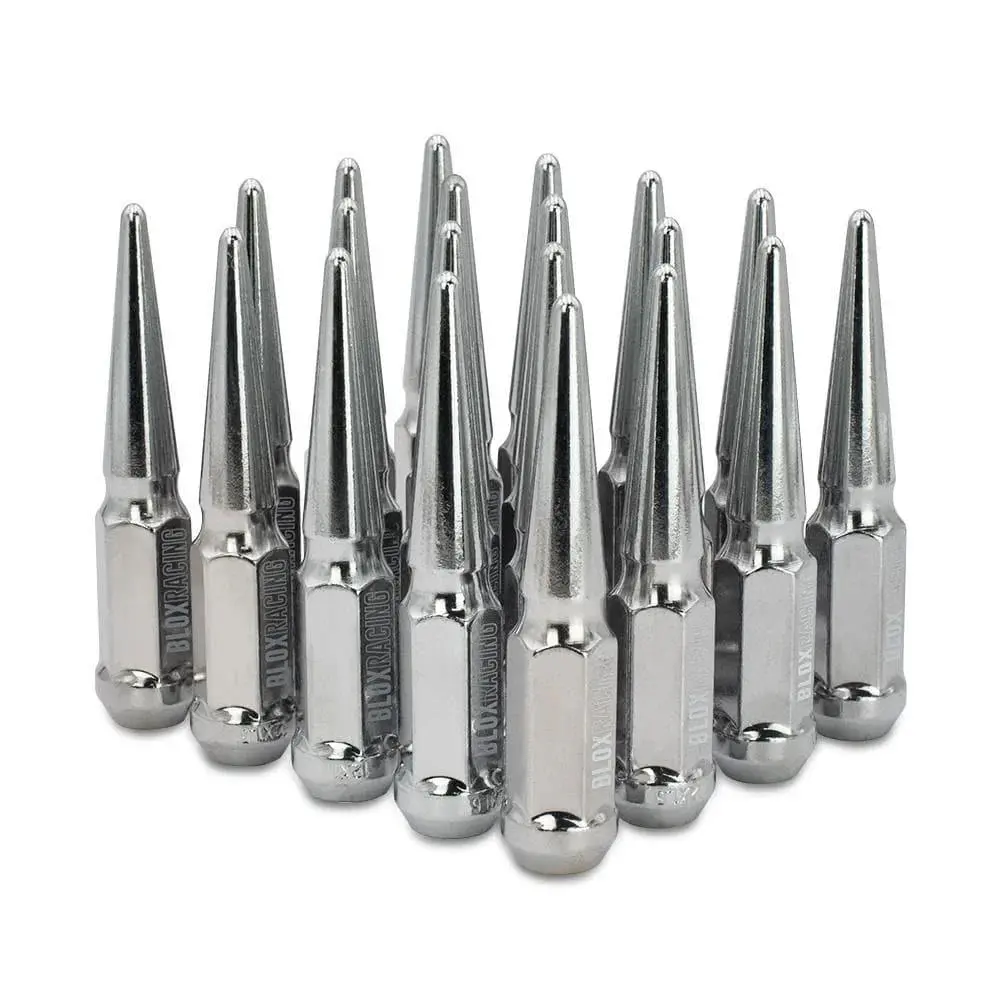 Spike Lug Nuts - Chrome Closed - 1/2 - 23 Pack 1