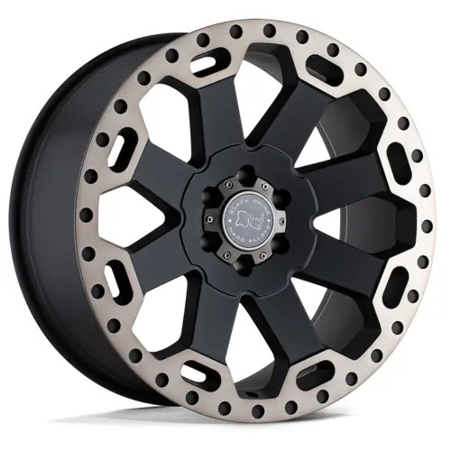 Black Rhino War-Lord Matte Black Mch-Ddtlp | 17X8 5X127 +30 1