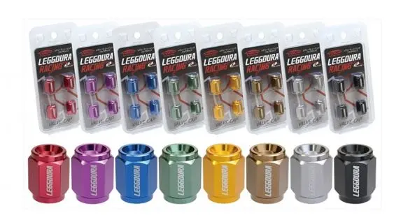 Project Kics Leggdura Racing Valve Stem Cap Set 1