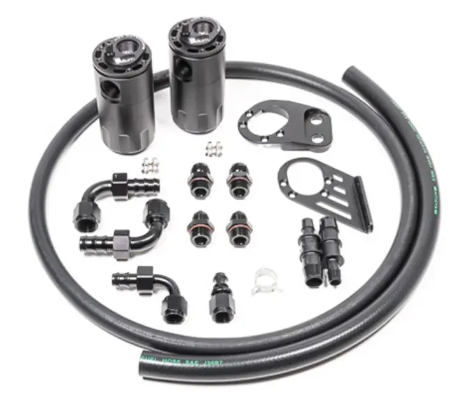 Radium Auto Dual Oil Catch Can Kit Ford Fiesta St 2014+ (Pcv & Crankcase W/Fluid Lock) 1