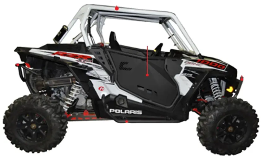 Portes Rzr 1000 (14-15) 1